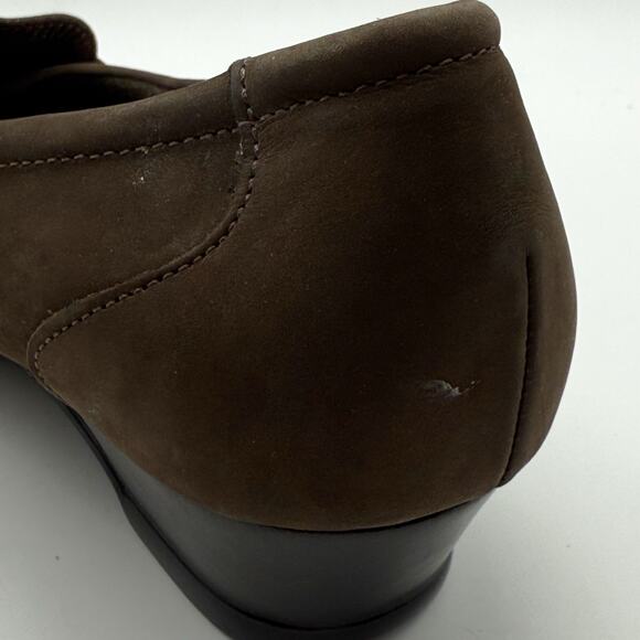 SAS Womens Taylor Wedge Loafer US 12 M EU 42.5 Brown Leather NIB - Picture 14 of 14